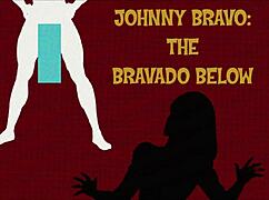 Johnny Bravo sucks big cock in public bravado