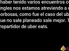 Uber Eats delivery guy fucks me, my big tit's bouncin' in this cuckold vid