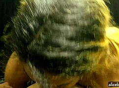 Bound Babe Gives Wet Sloppy Blowjob POV!