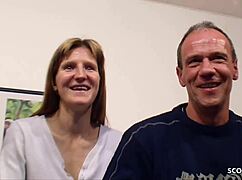 i watched my shy girlfriend fucked in a german cuckold threesome