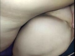 amateur milf wife in stockings performs anal roleplay