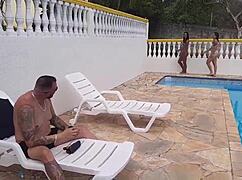 fudendo duas gostosas na beira da piscina - diana smith - dnox brazil