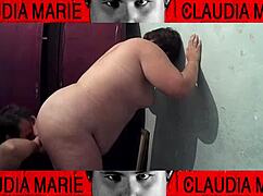 Curvy european woman with big ass in amateur fetish scene.