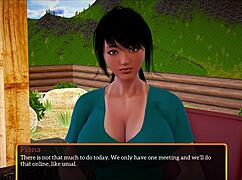 In my new family, the teen plays an erotic game with the milf