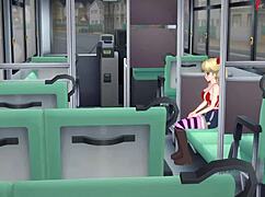 Airi Akizuki Sucks Dick Hard on Public Bus in POV