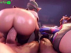 Kiriko Battles D-Va in Wild Hentai Anime Showdown Tonight