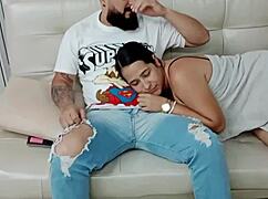 Massage To Stepmother Goes Wild! She Sucks My Monster Cock Deep!