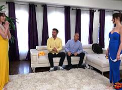 Megan Marx And Charly Summer Swap Blowjobs And Pussy Fucking In Beauty Pageant