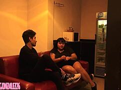 Chubby Argentinian Latina Sucks Big Tits Boss for Salary Raise in POV Blowjob