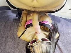 skinny amateur gets naked for gay friend leading to first pussy eating and intense orgasms