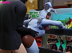 Henchman fucks bunny brawler in doggystyle