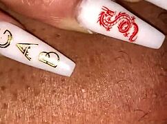 she's bent over, getting her pussy gaped with dildo and cum dripping, bound in bondage, having intense orgasm 😩