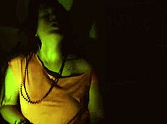 Two Scared Chicks Decide To Fuck Instead Of Horror