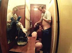 Fucking the Fat European Amateur Against the Wall