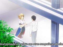 Beautiful Blonde Girl on the Beach Hentai