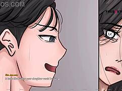 Alpha male bangs Mrs. Han doggystyle in 3D game