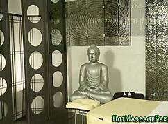 Spunk Masseur Deepthroats Big Cock In Lingerie!