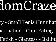 Femdom babe dominates fat loser in POV fucking and BDSM fetish