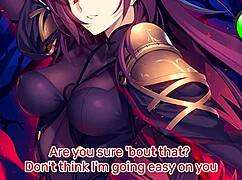 Japanese milf femdom edges POV with big tits and ass.