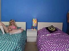 Step dad receives handjob