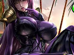 Japanese milf femdom edges POV with big tits and ass.