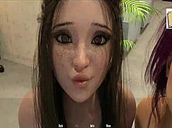 Wvm 66 Brunette Girlfriend Discovers John's Secret In Homemade 3d Erotic Video