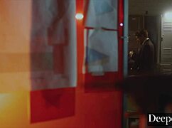 Abigail Mac Boldly Fucks Young 18+ Employee Bent Over In Bathroom Lingerie