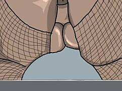 i draws black big booty in doggy style, anime hentai