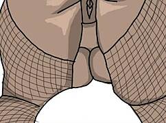 i draws black big booty in doggy style, anime hentai