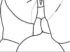 i draws black big booty in doggy style, anime hentai