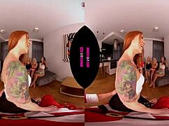 I'm Santa, and these horny naughty girls are waitin' for me, givin' blowjobs and divin' into pussies in HD POV!