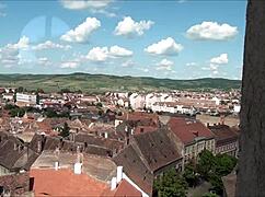 Top View of Scenic Sibiu Romania