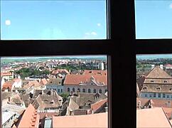 Top View of Scenic Sibiu Romania