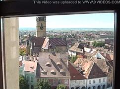 Top View of Scenic Sibiu Romania