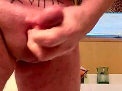 i can’t stop watching this 65 yr old man stroke his average cock in close-up homemade action