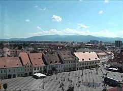 Top View of Scenic Sibiu Romania