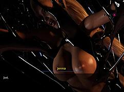 Dreams of desire: Alex watches Jenna change dress and landlady assists in dream world.