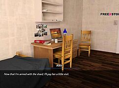 Dreams of desire: Alex watches Jenna change dress and landlady assists in dream world.