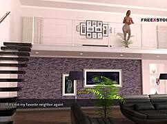 Dreams of desire: Alex watches Jenna change dress and landlady assists in dream world.