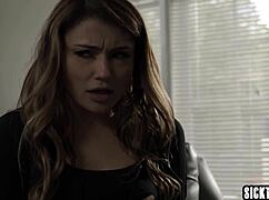 submissive teen babysitter adria rae obeys boss