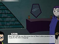 Starfire in 18Titans Cartoon Game Adventure