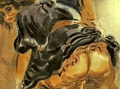 Vintage erotic sketches with a bold sensual edge