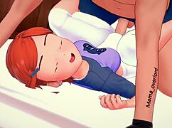 Gwen Hentai 3D Is Ready for Adult Fun in Bed Today