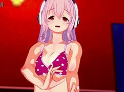 Super Sonico Gets Wild and Horny Modeling Just for You