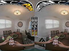 hey, doing fucking chores with stepmom carmela clutch in vr, big tits pov