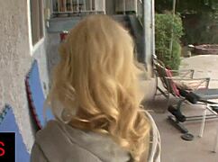 Cute Hairless Blonde Girl Gets Fucked In Pussy And Receives Cumshot On Tits From Monster Cock