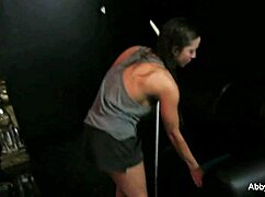 abigail mac chills backstage, showing big tits