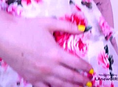 cute brunette nerd testing skills at porn casting couch