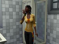 stepbrother catches naked indian stepsister in bed, licks her then fucks her ass