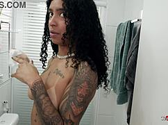 Why does the skank stepsister give blowjob to lucky stepbrother?